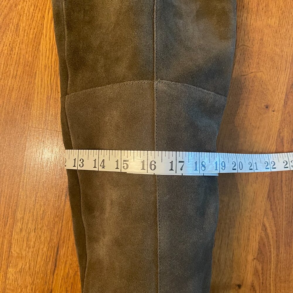 Steve Madden Olive Suede Over the Knee Boots Size 8.5 - Picture 7 of 9